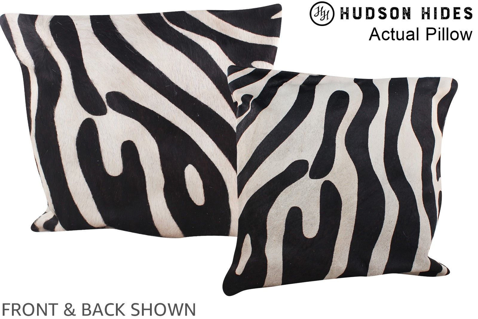 Zebra Cowhide Pillow #A13419