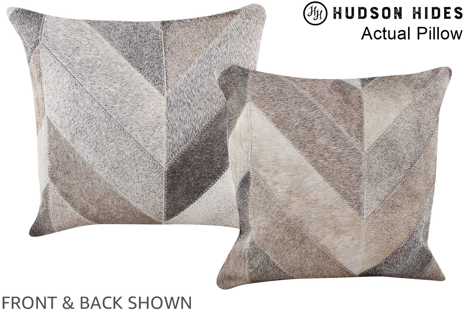 Patchwork Cowhide Pillow #A13576