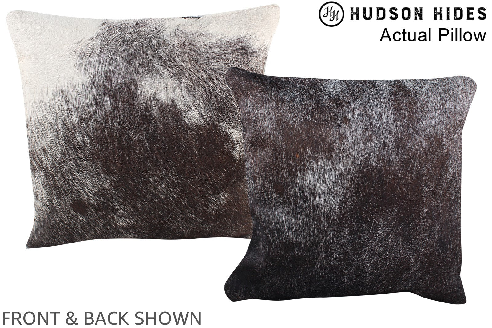 Black and White Cowhide Pillow #A13603