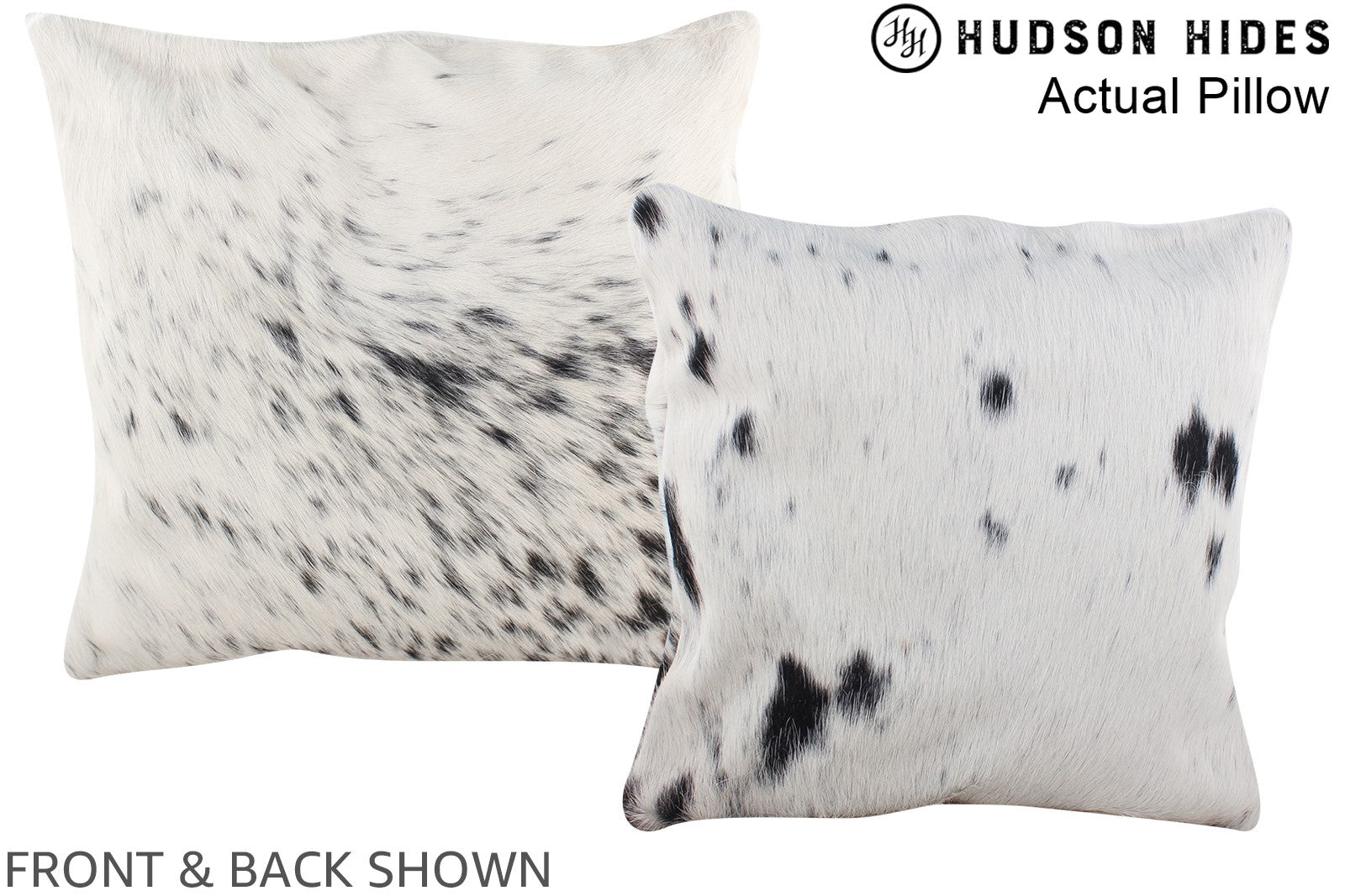 Black and White Cowhide Pillow #A13612