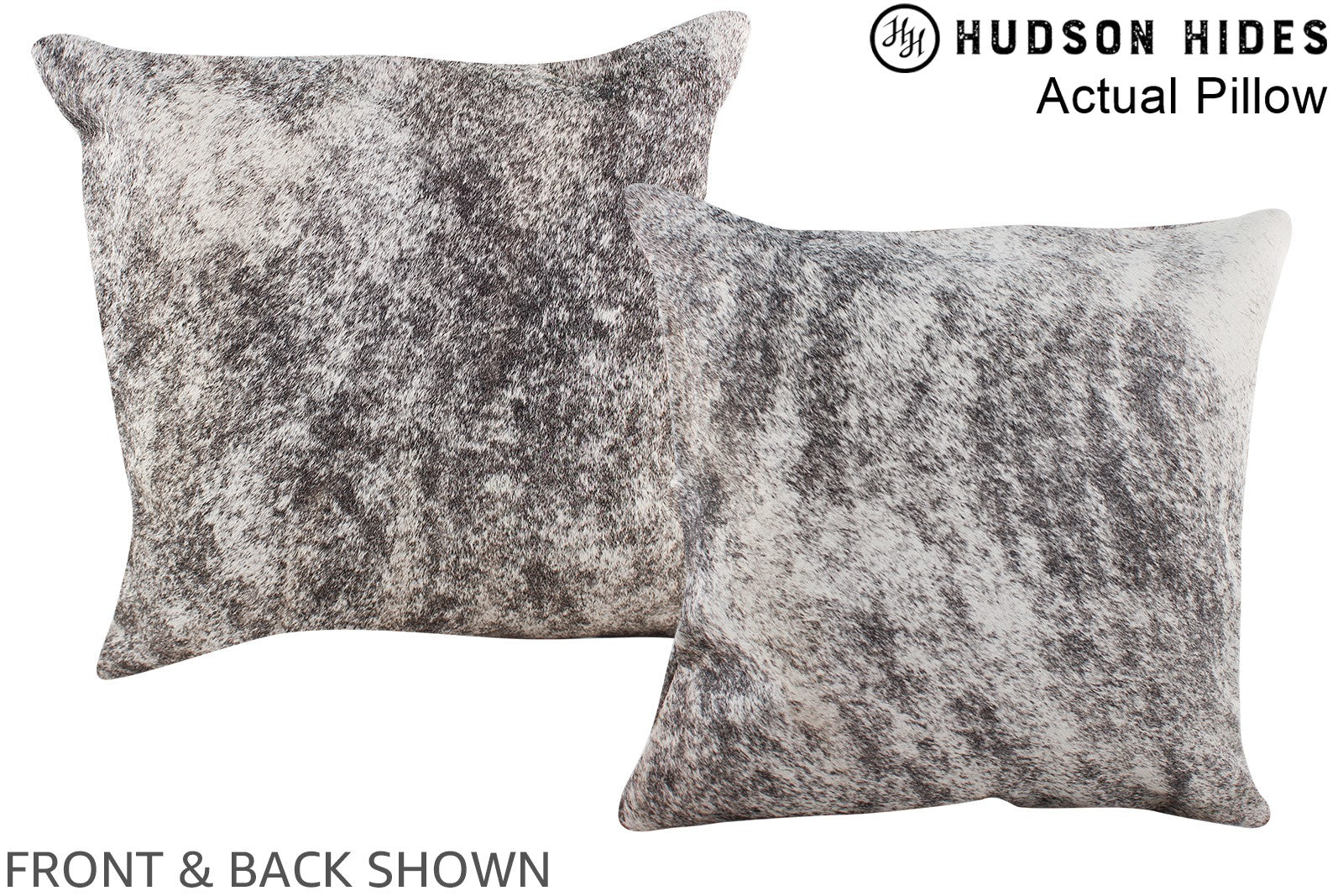 Grey Cowhide Pillow #A13617