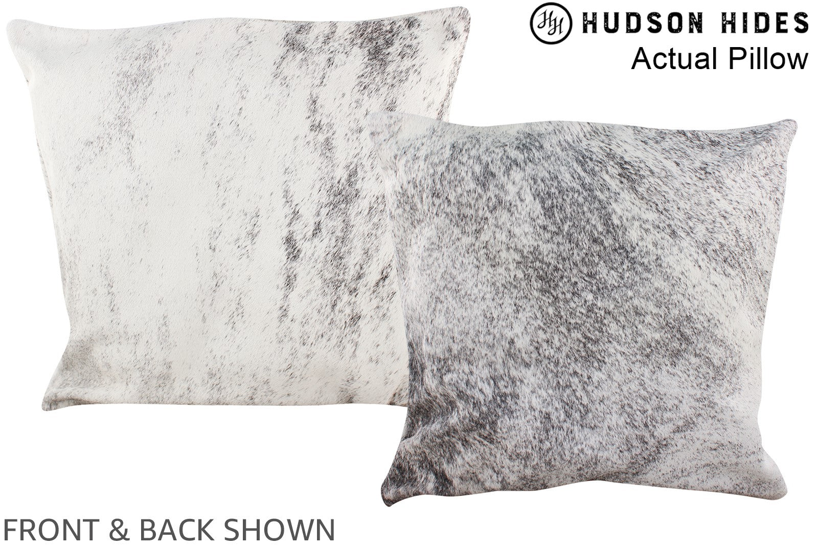 Grey Cowhide Pillow #A13618