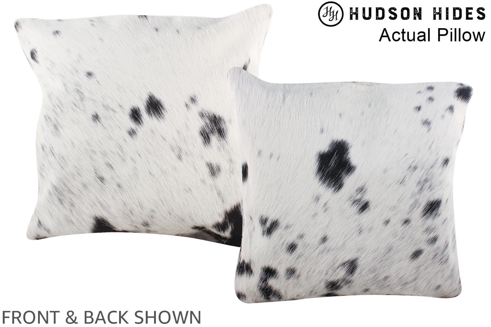 Black and White Cowhide Pillow #A13685