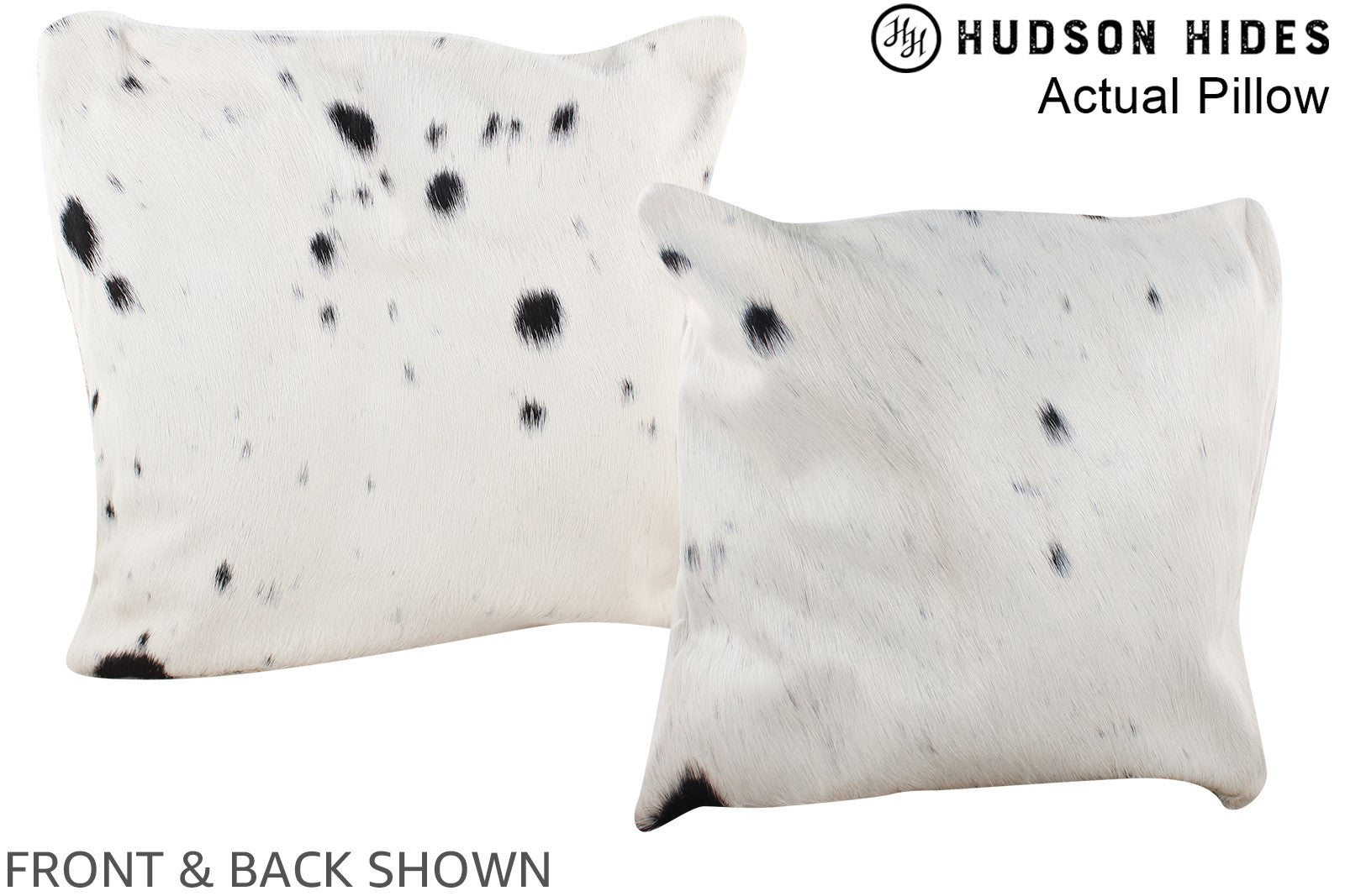 Black and White Cowhide Pillow #A13687