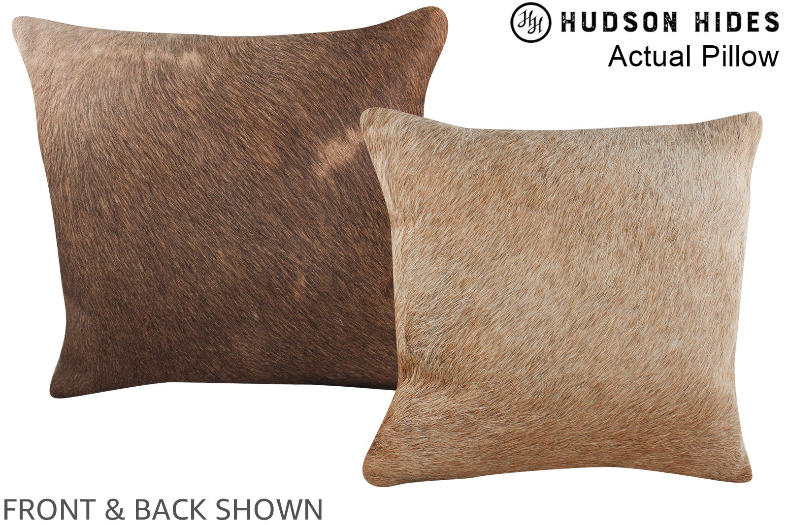 Taupe Cowhide Pillow #A13701