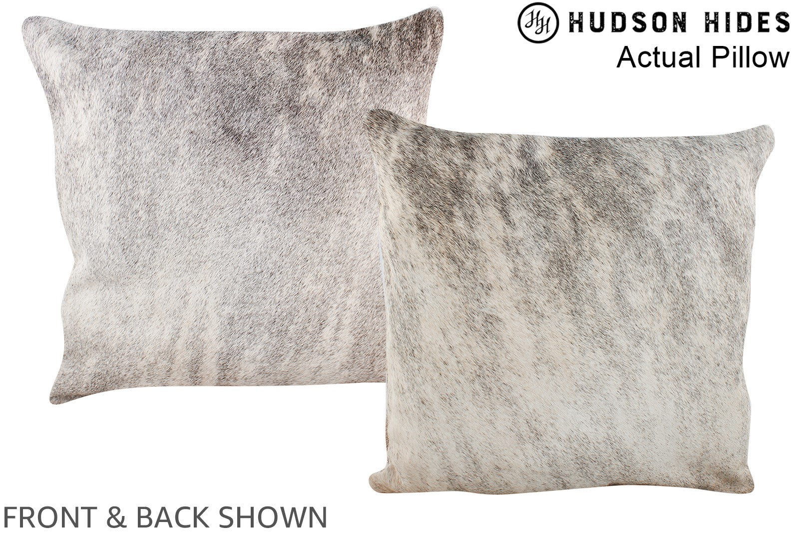 Grey Cowhide Pillow #A13722