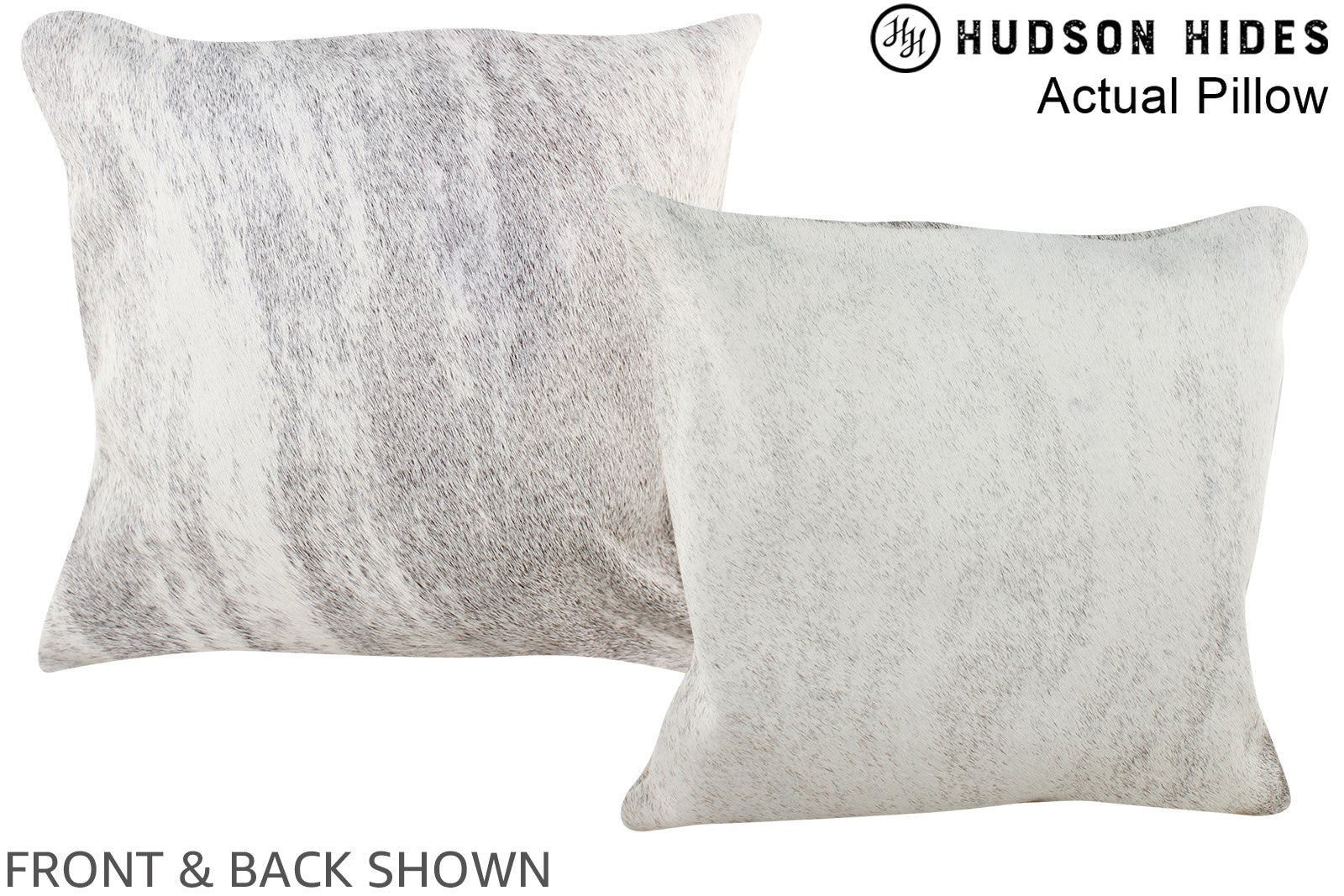 Grey Cowhide Pillow #A13723