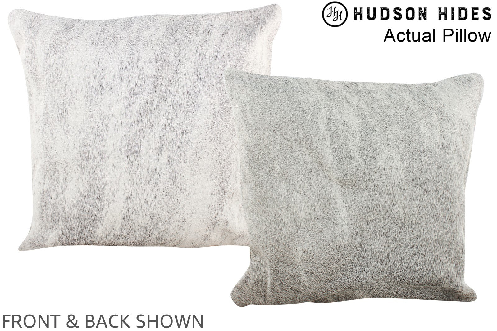 Grey Cowhide Pillow #A13726