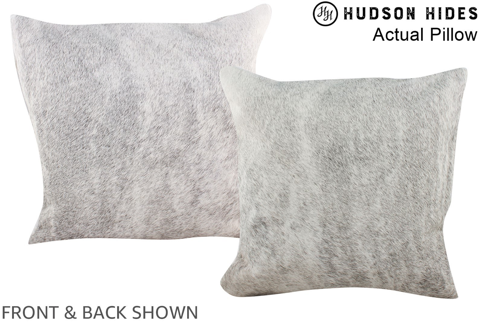 Grey Cowhide Pillow #A13728