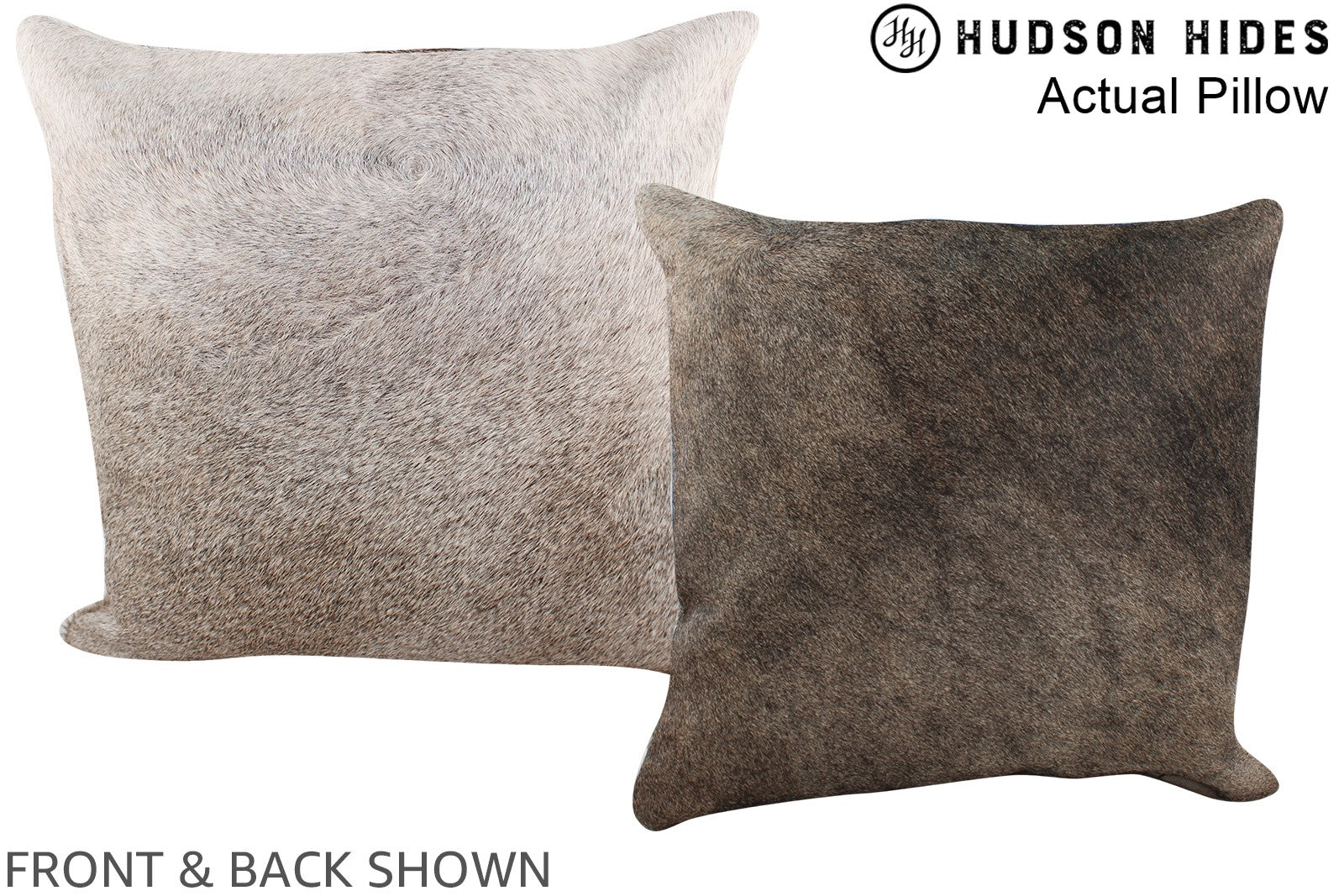 Grey Cowhide Pillow #A13773