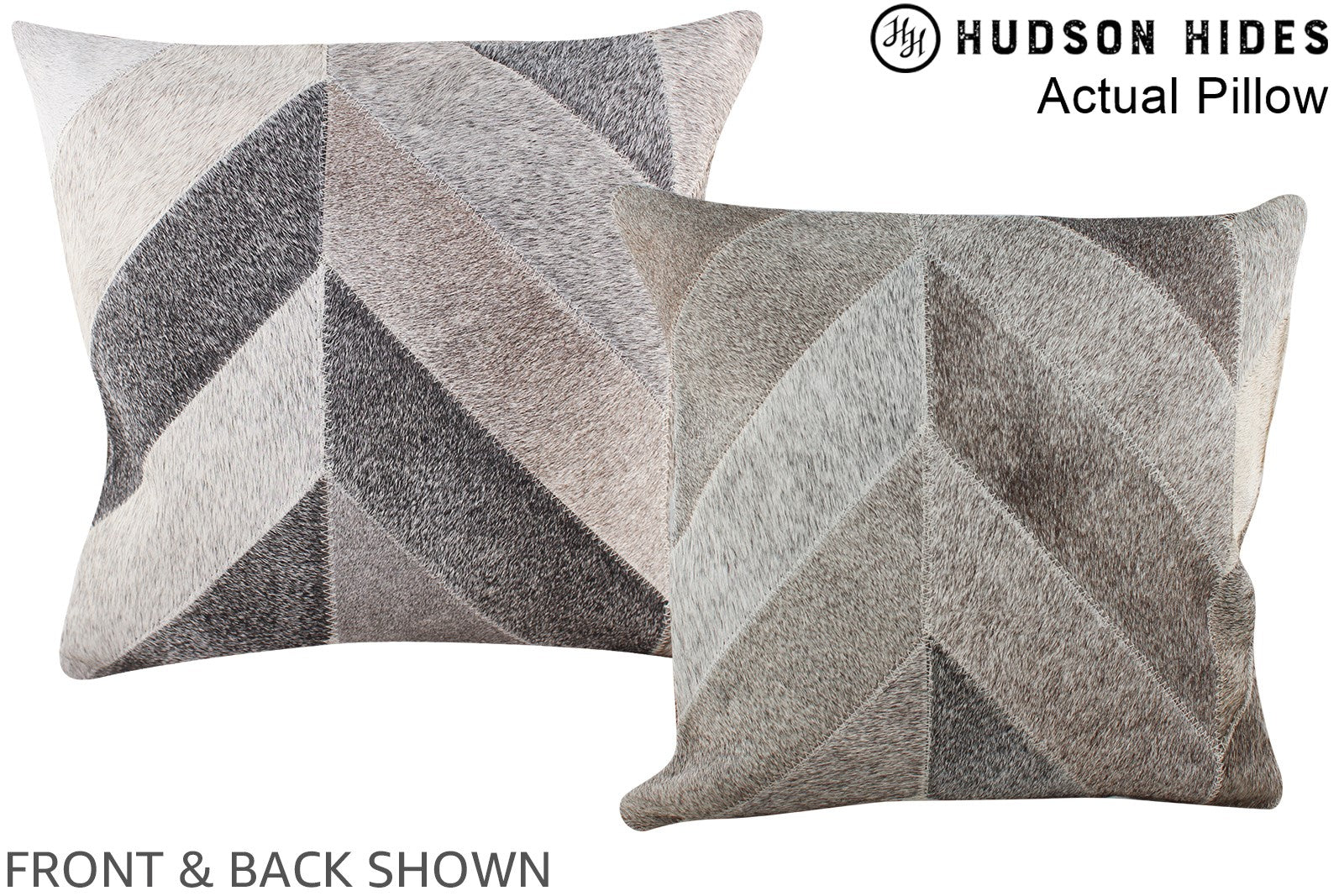 Patchwork Cowhide Pillow #A13786