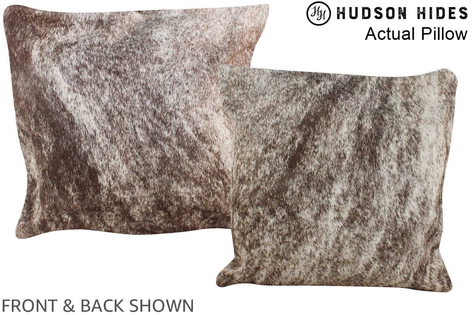 Grey Cowhide Pillow #A13798