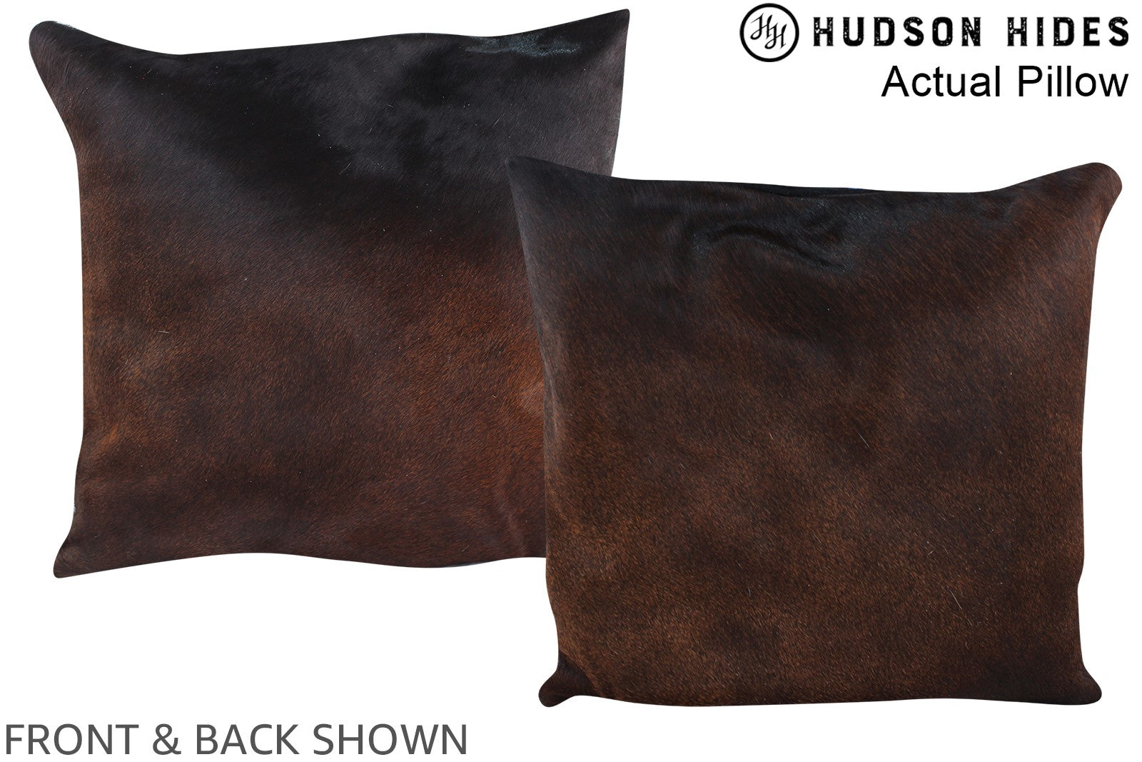 Chocolate Cowhide Pillow #A13815