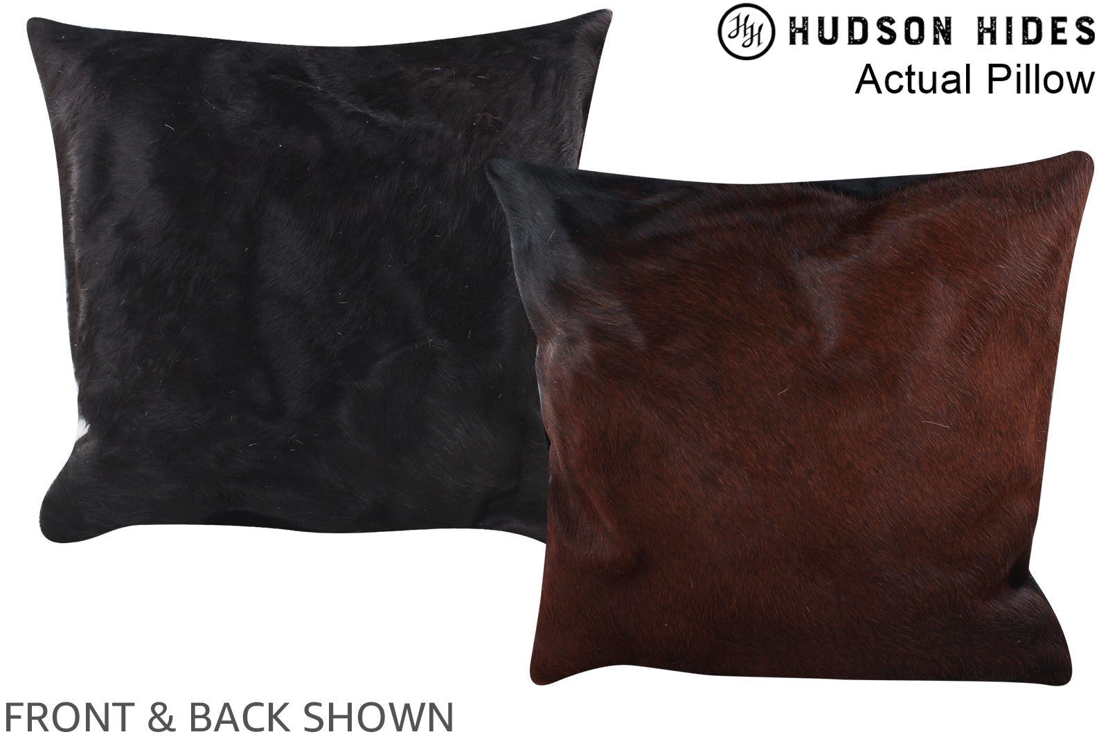 Chocolate Cowhide Pillow #A13816