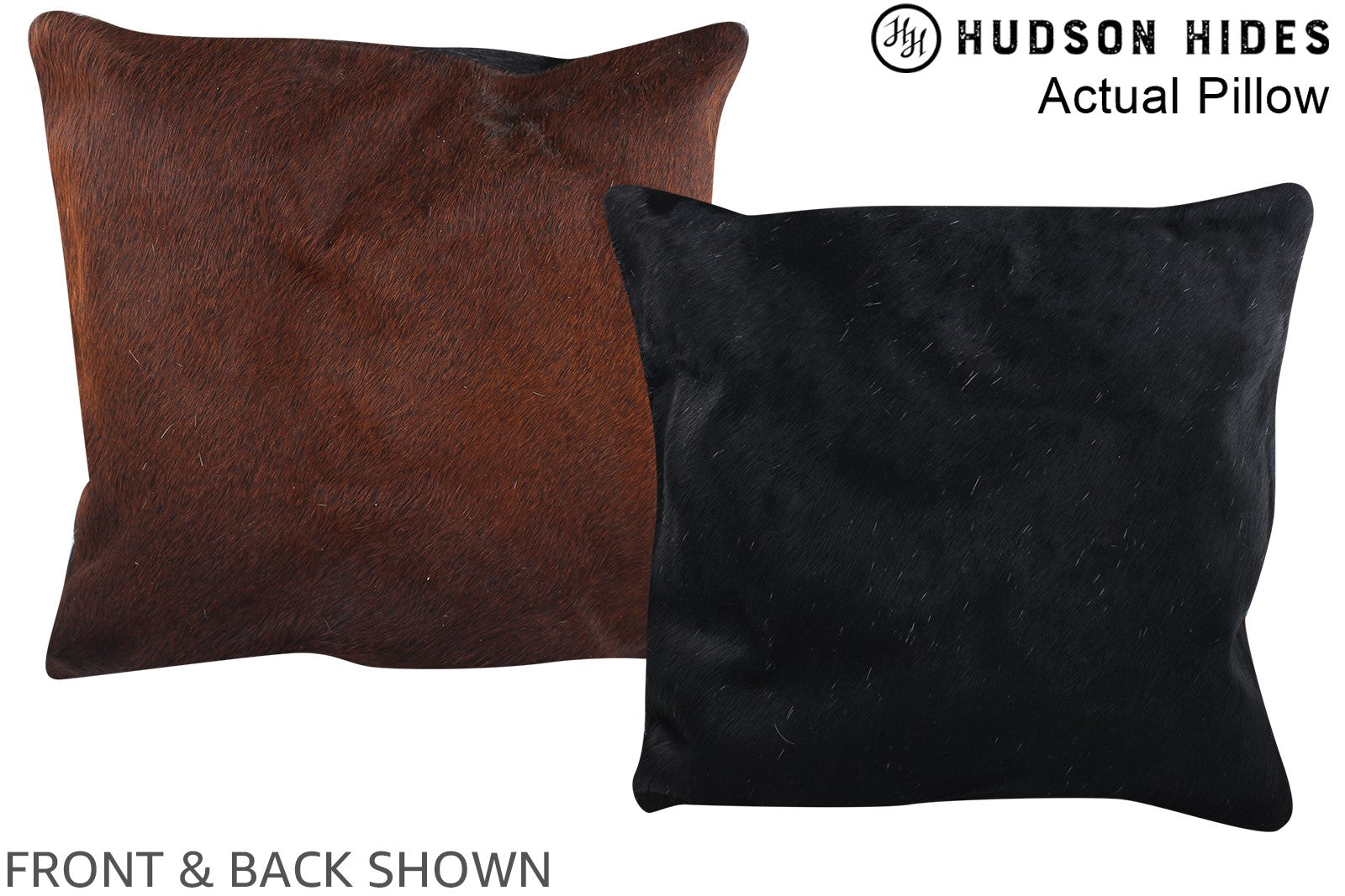 Chocolate Cowhide Pillow #A13818