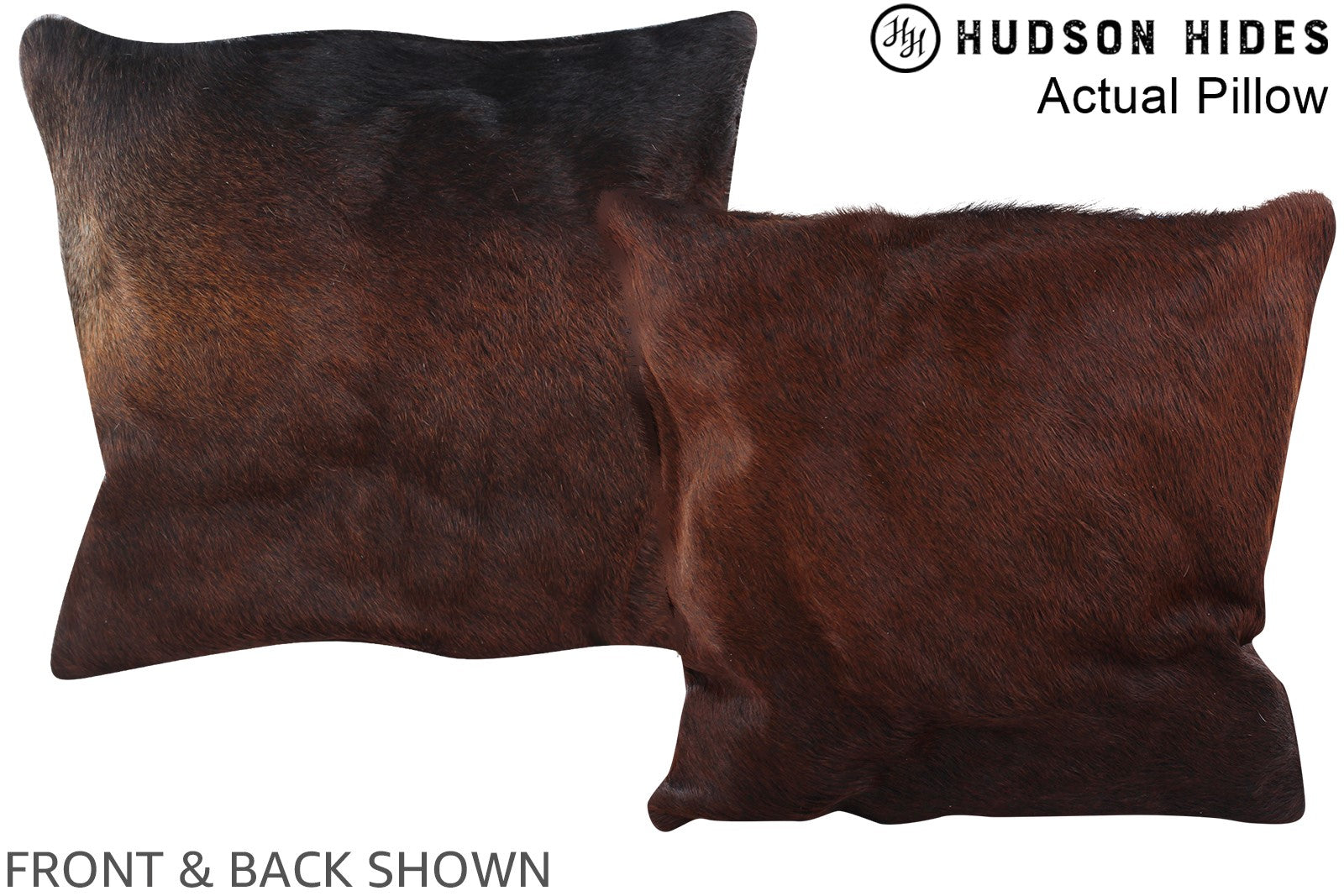 Chocolate Cowhide Pillow #A13820