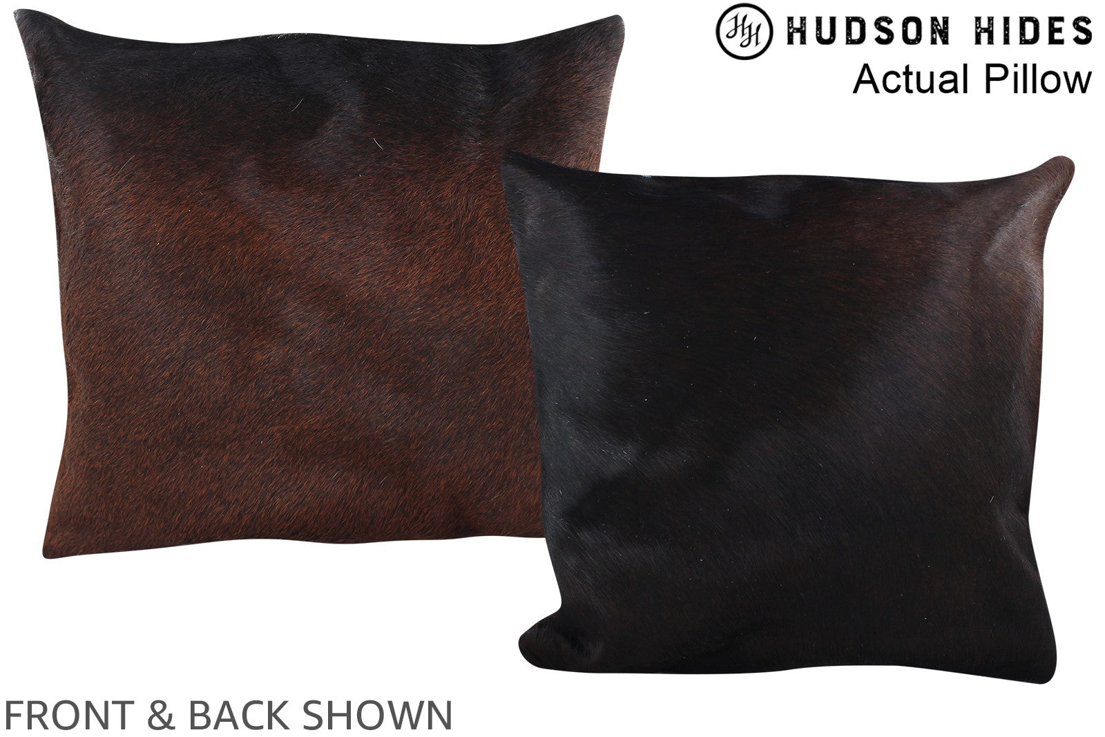 Chocolate Cowhide Pillow #A13821