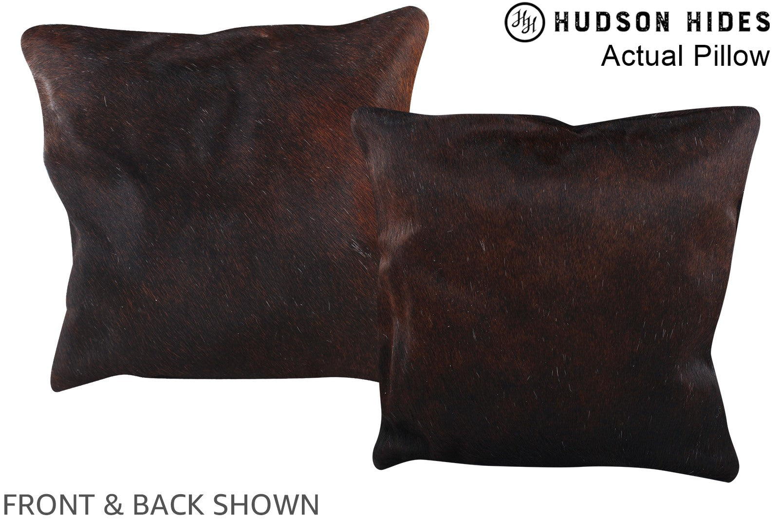 Chocolate Cowhide Pillow #A13822