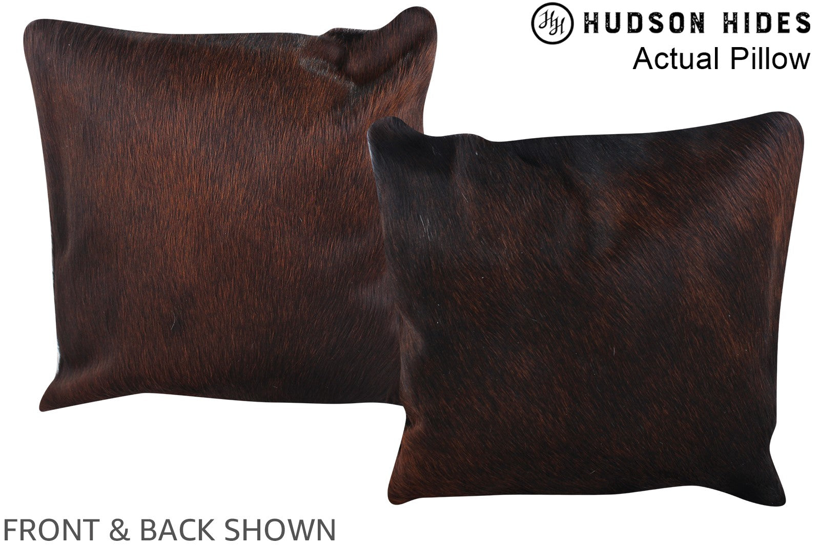 Chocolate Cowhide Pillow #A13825