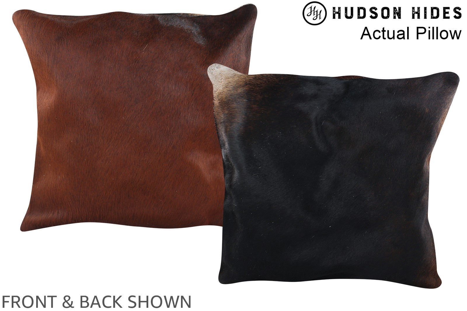 Chocolate Cowhide Pillow #A13826