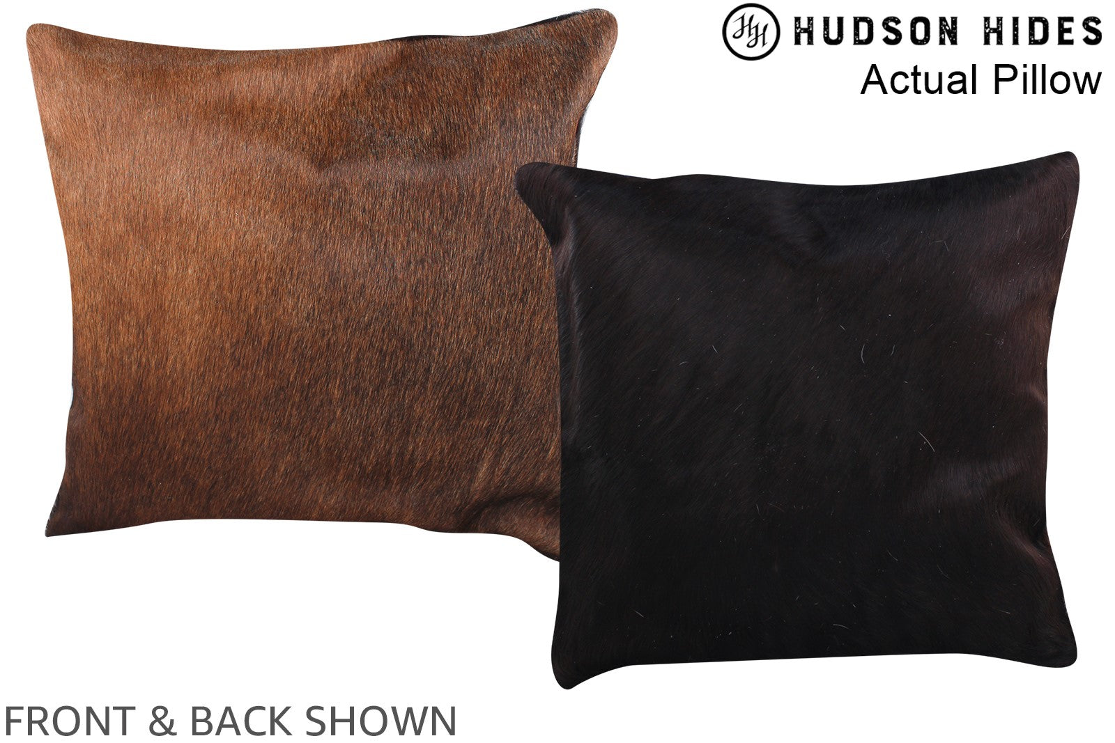 Chocolate Cowhide Pillow #A13827