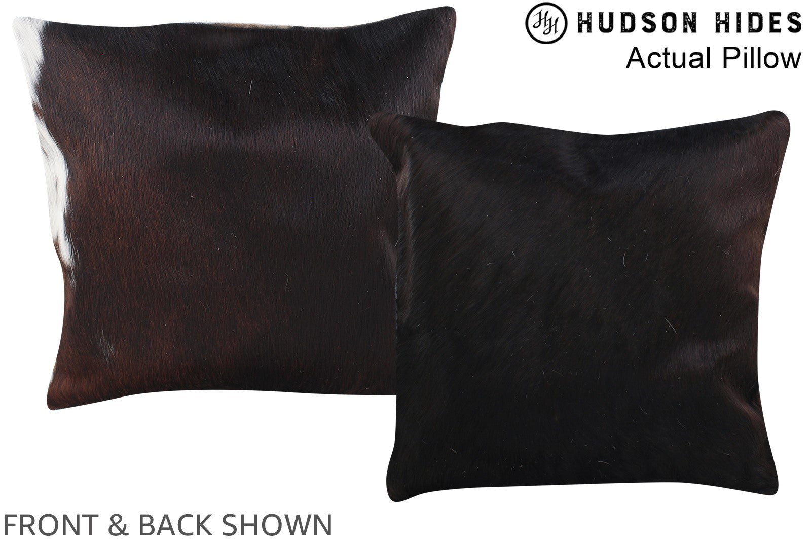 Chocolate Cowhide Pillow #A13828