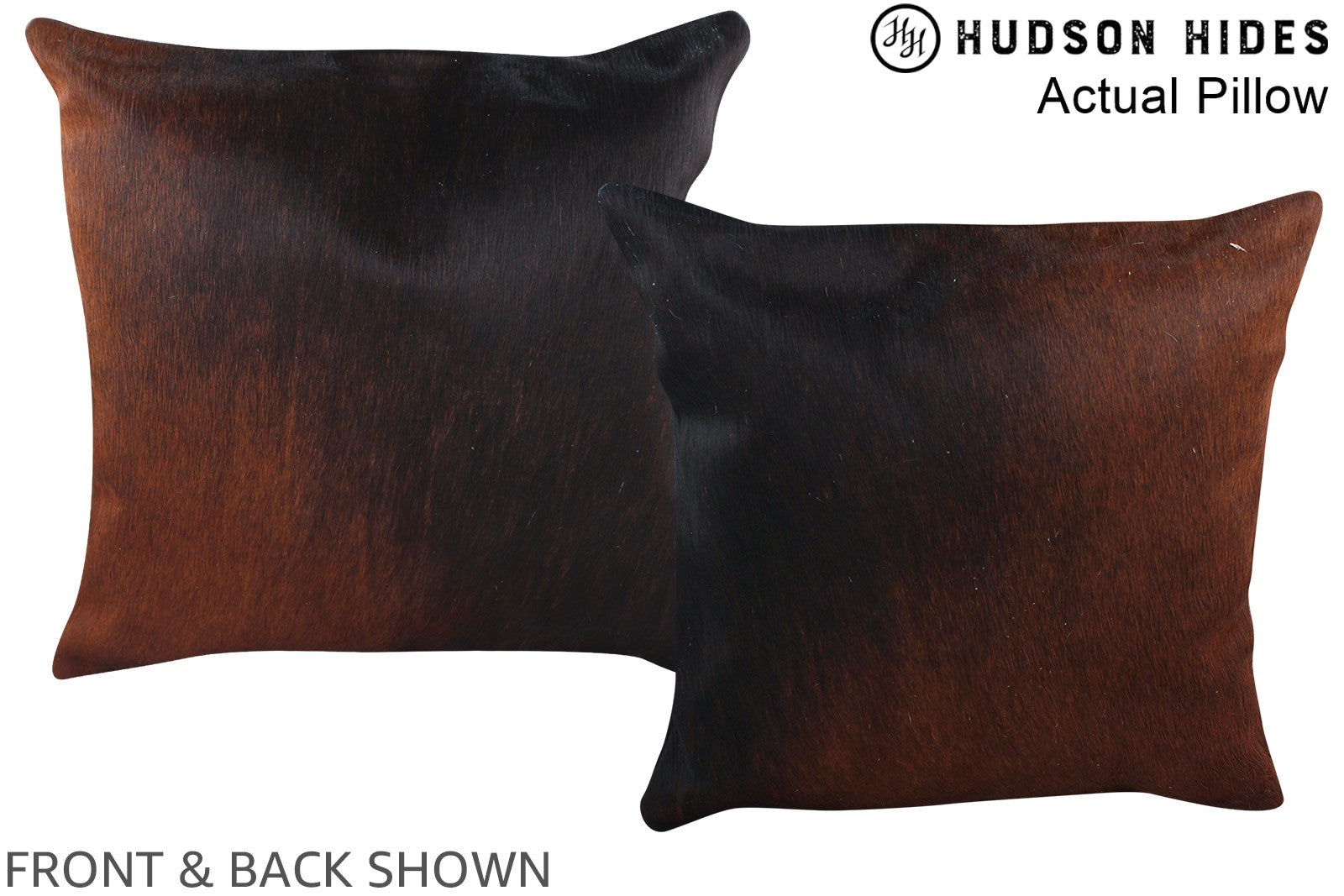 Chocolate Cowhide Pillow #A13829