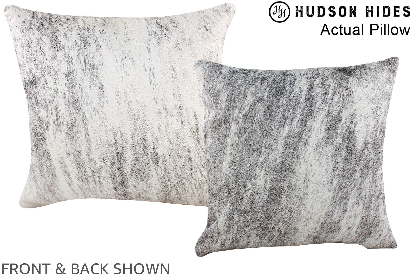 Grey Cowhide Pillow #A13883