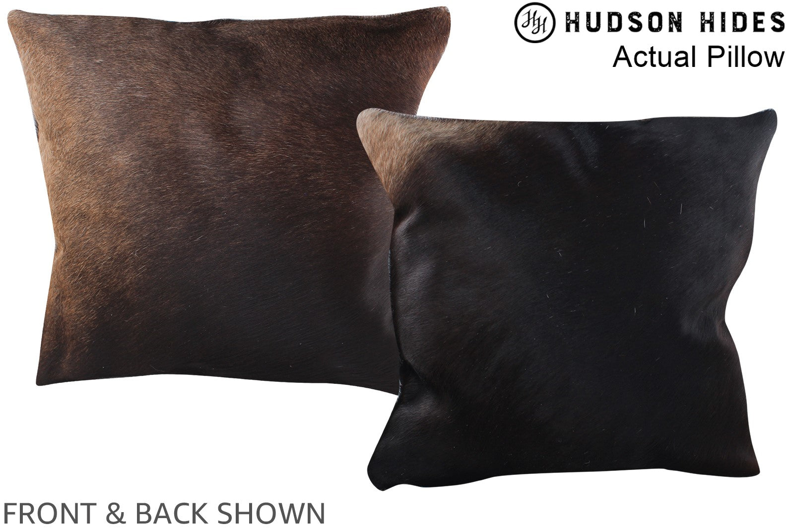 Chocolate Cowhide Pillow #A13891