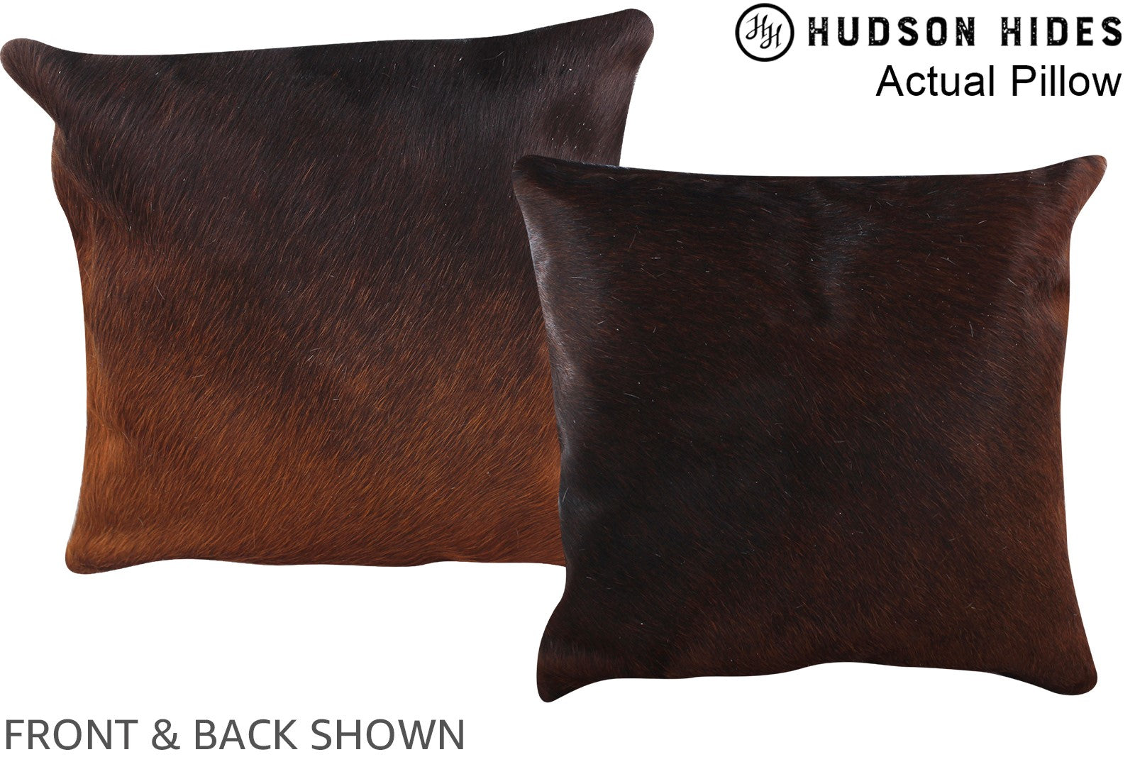 Chocolate Cowhide Pillow #A13894