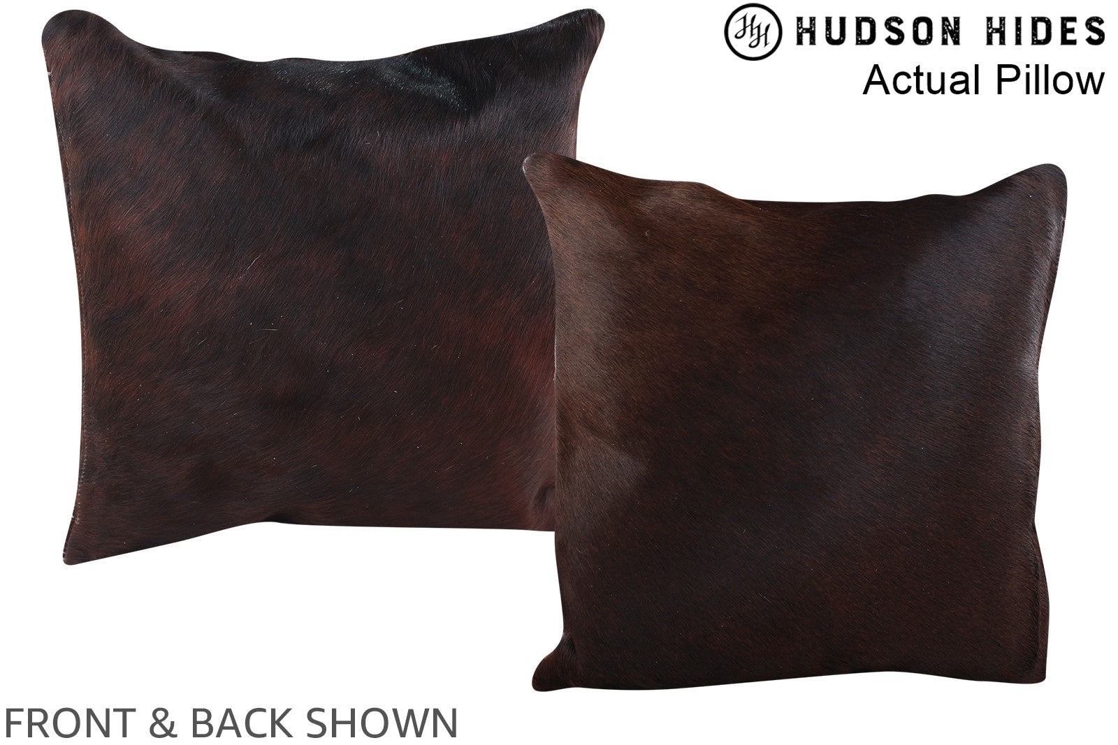 Chocolate Cowhide Pillow #A13936