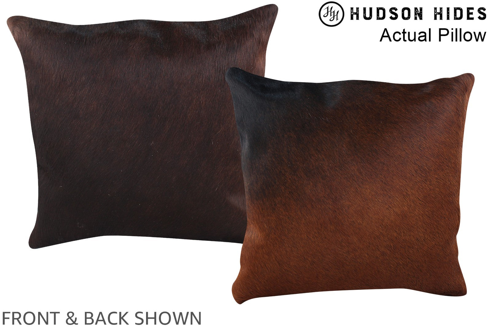 Chocolate Cowhide Pillow #A13940