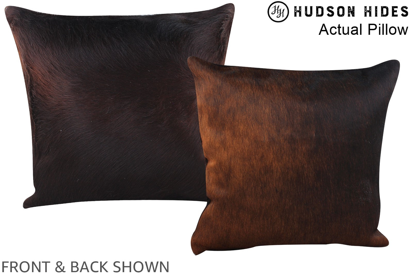 Chocolate Cowhide Pillow #A13941