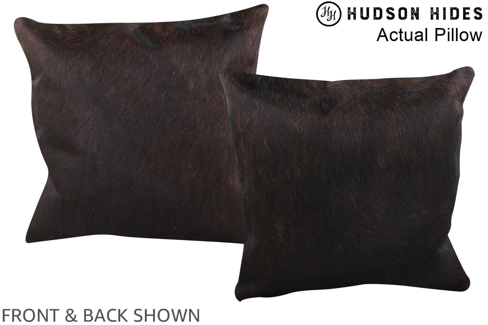 Chocolate Cowhide Pillow #A13942