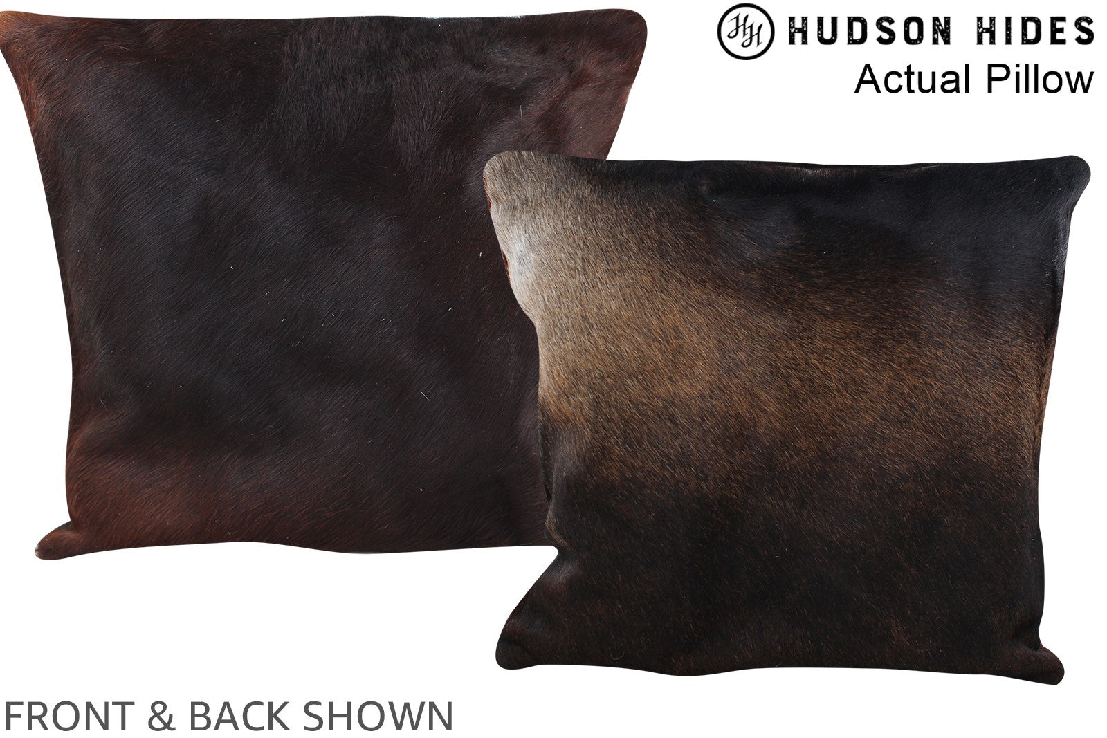 Chocolate Cowhide Pillow #A13948