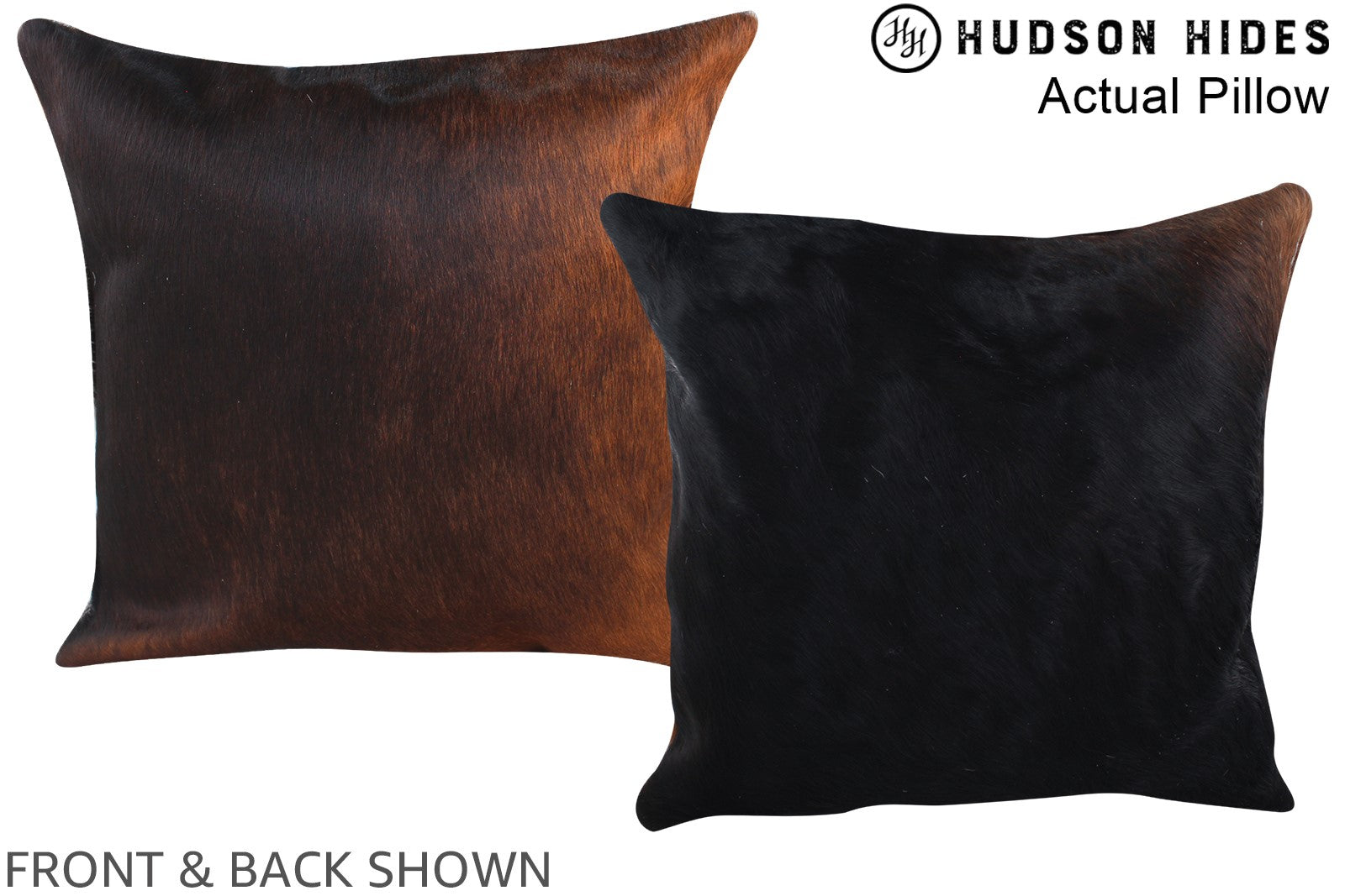 Chocolate Cowhide Pillow #A13950