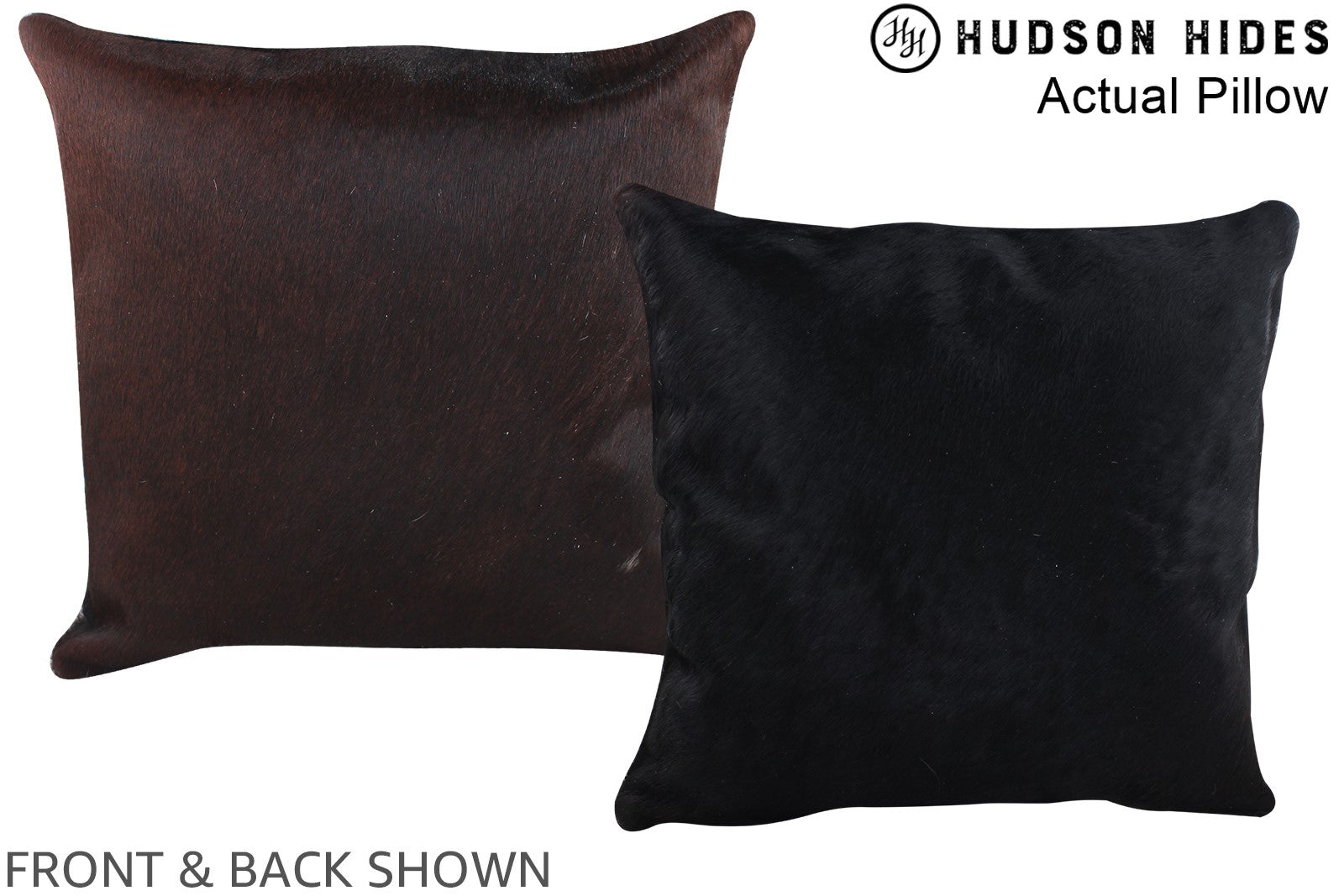 Chocolate Cowhide Pillow #A13951