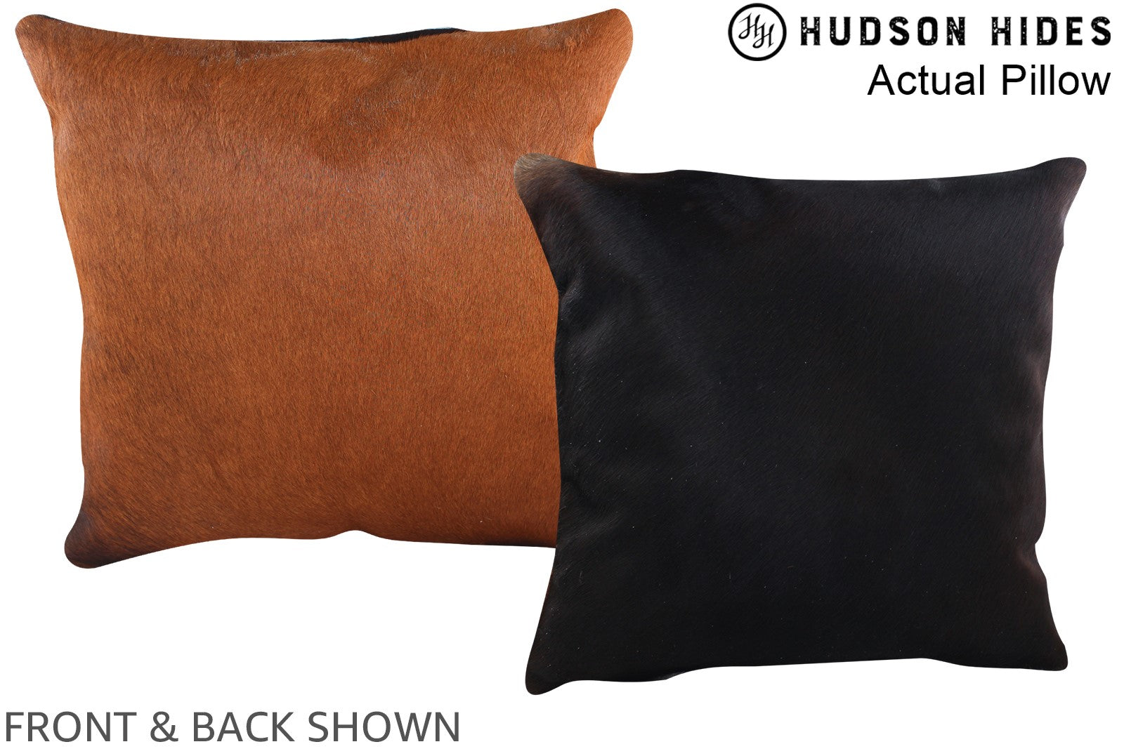 Chocolate Cowhide Pillow #A13953