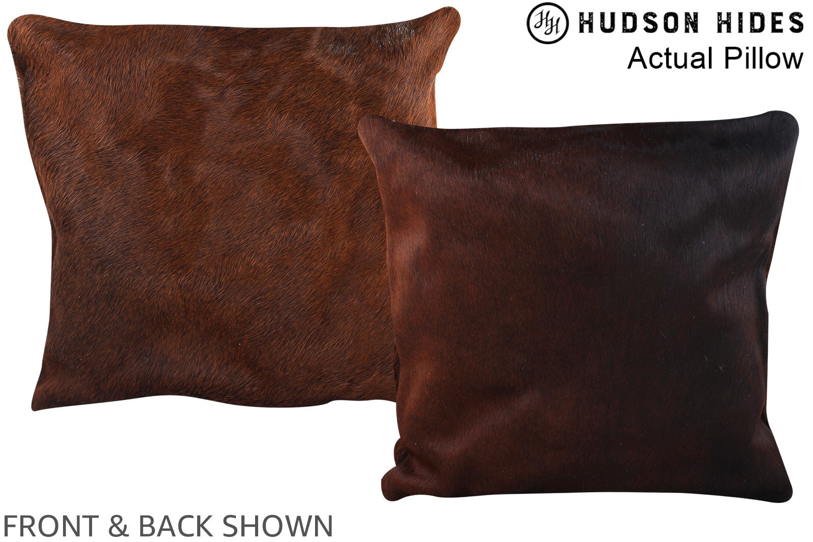 Chocolate Cowhide Pillow #A13958