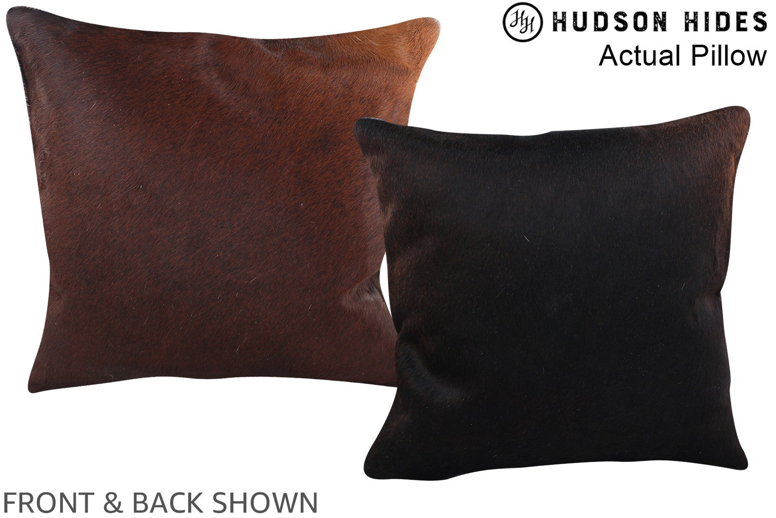 Chocolate Cowhide Pillow #A13960