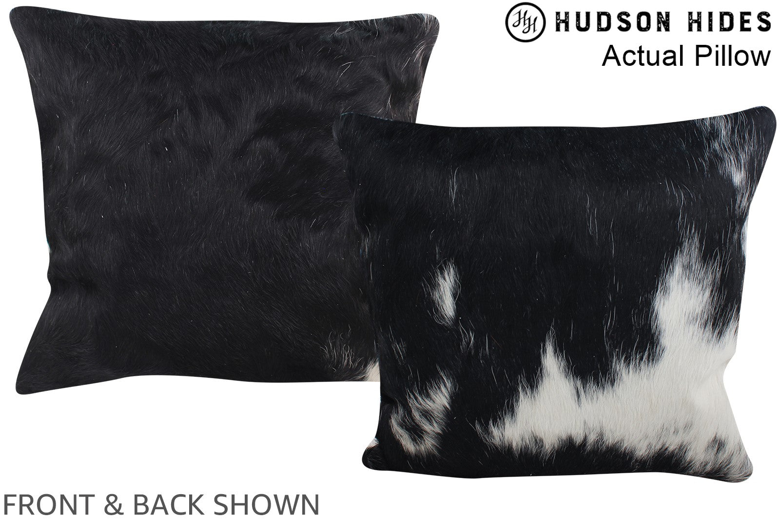 Black and White Cowhide Pillow #A14014