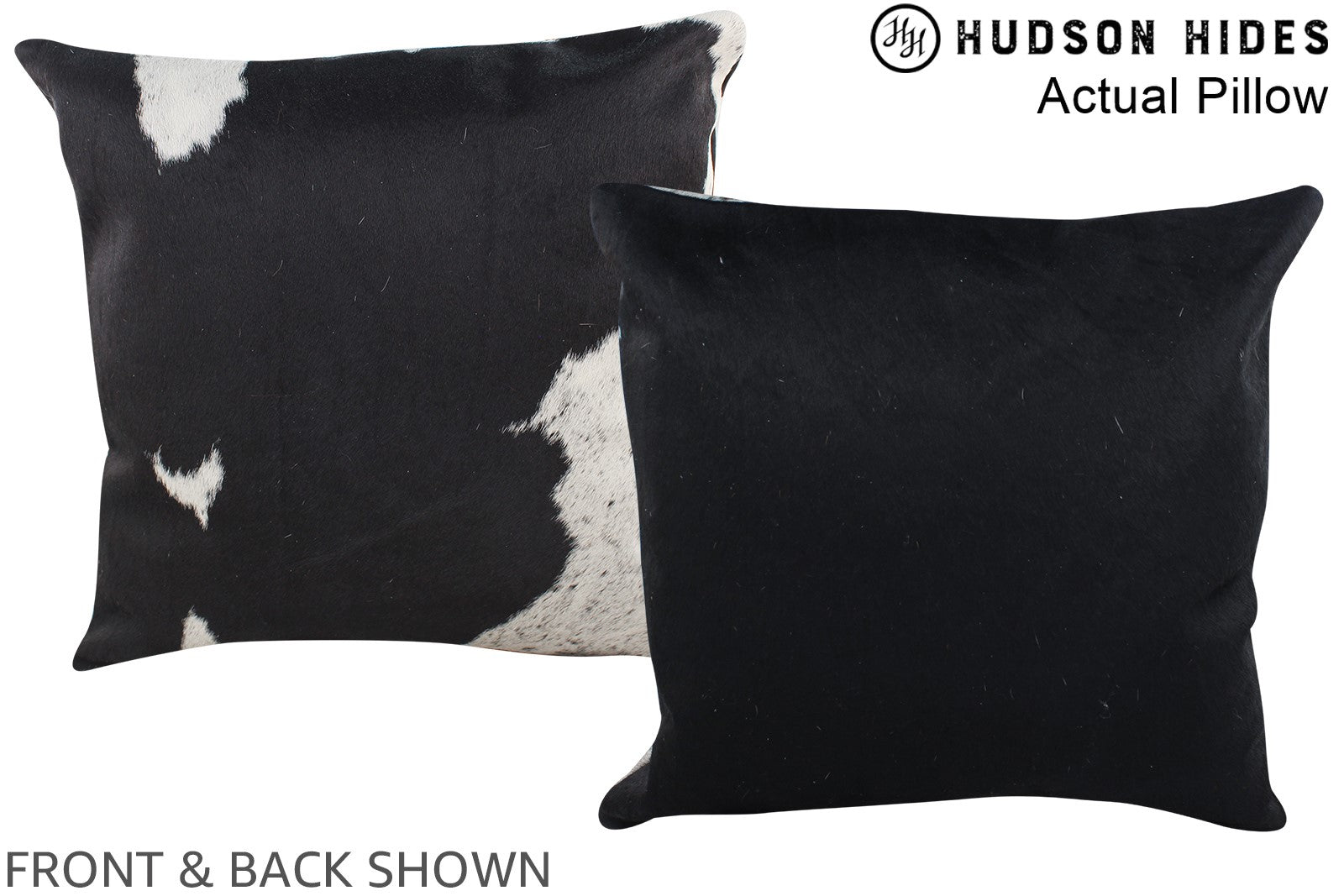 Black and White Cowhide Pillow #A14034