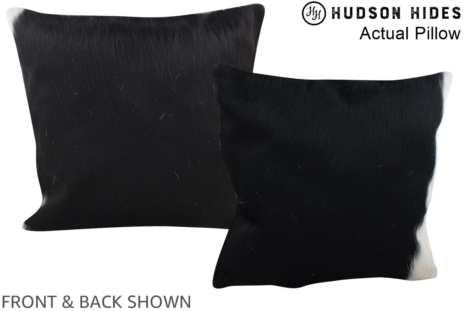 Black and White Cowhide Pillow #A14088