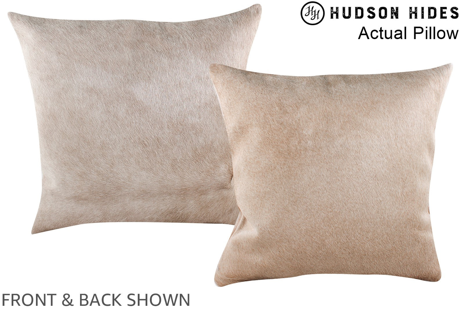 Champagne Cowhide Pillow #A14094