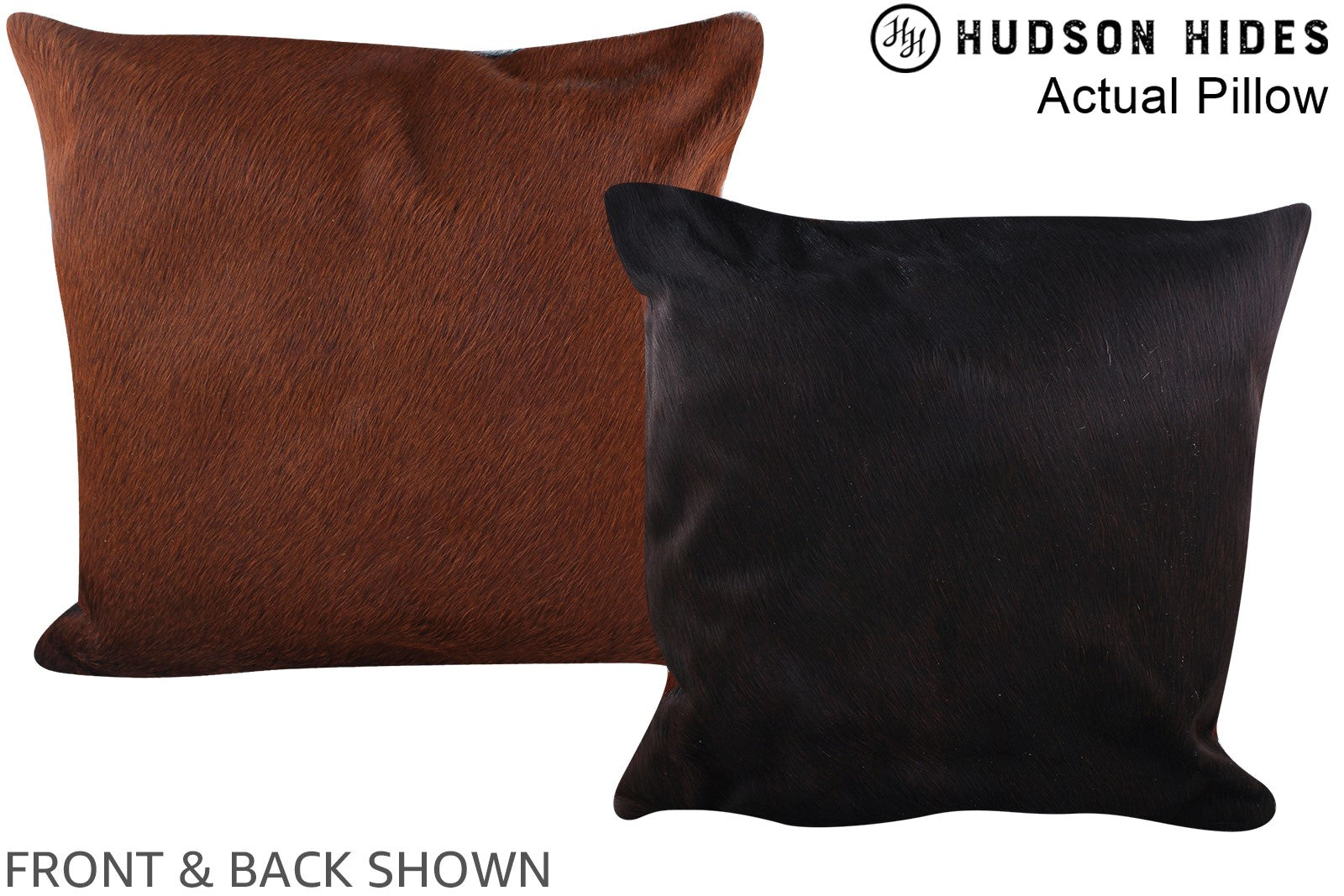 Chocolate Cowhide Pillow #A14160