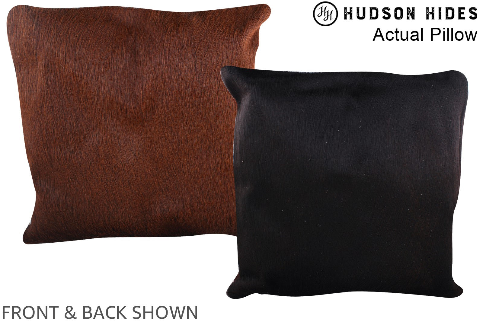 Chocolate Cowhide Pillow #A14165