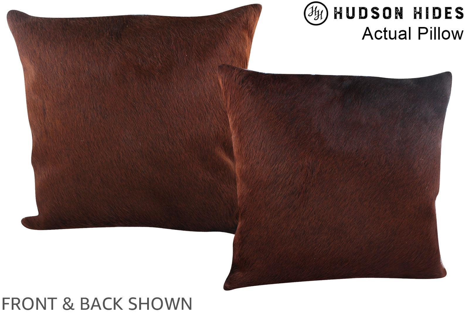 Chocolate Cowhide Pillow #A14169