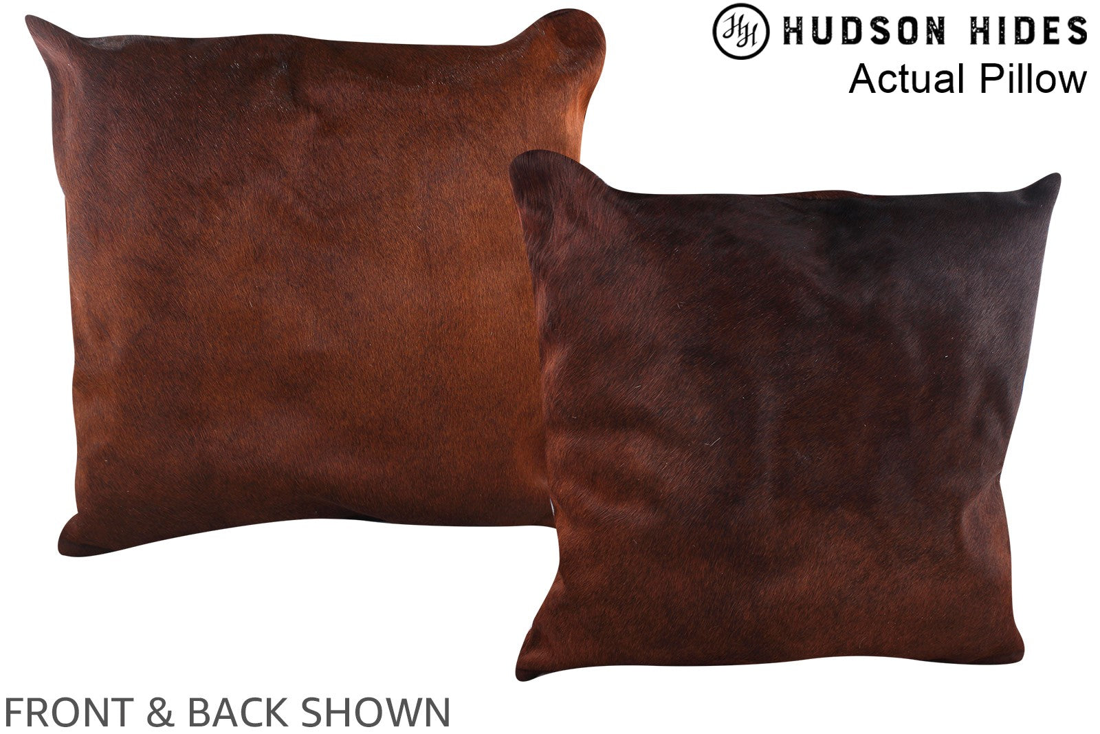 Chocolate Cowhide Pillow #A14172