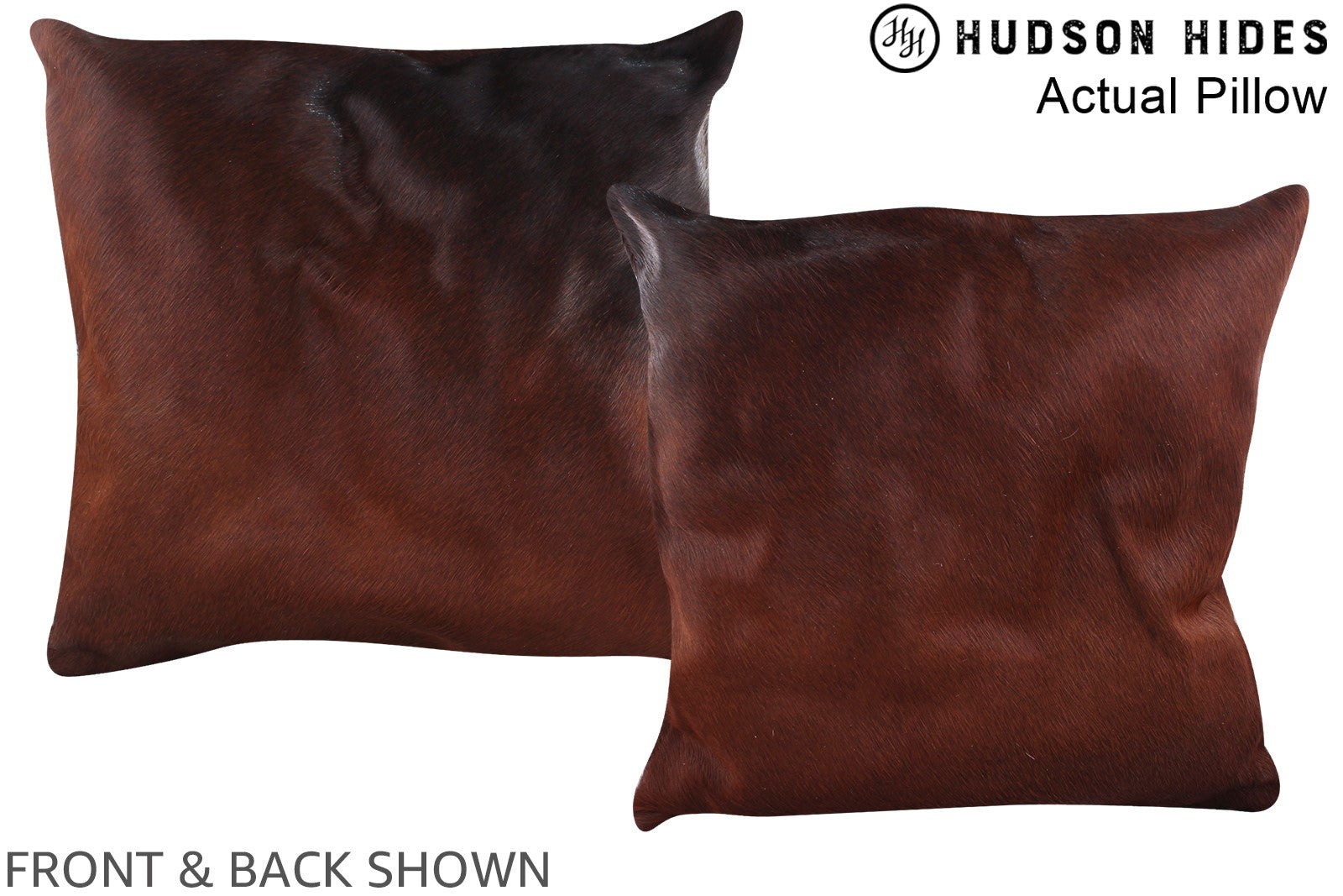 Chocolate Cowhide Pillow #A14176