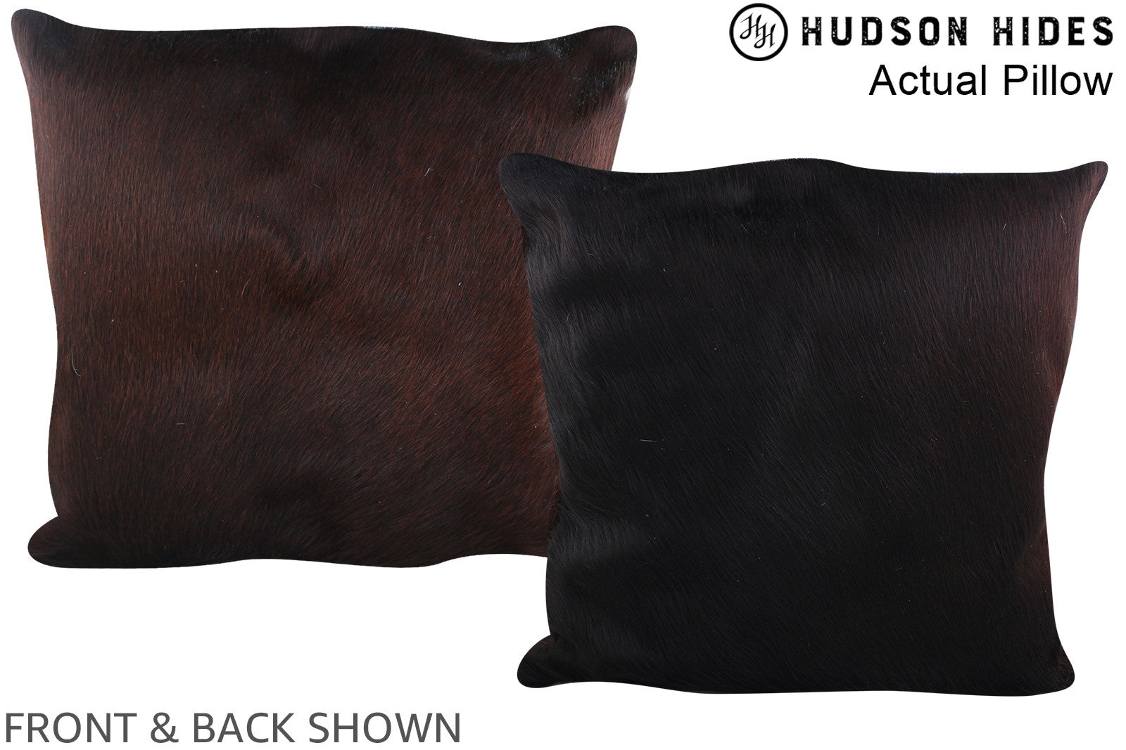 Chocolate Cowhide Pillow #A14191